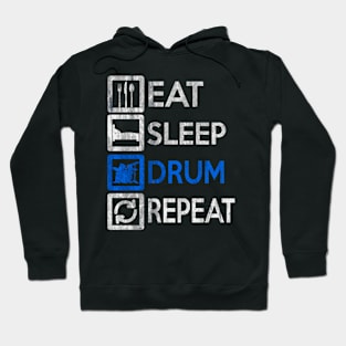 Drummer Eat Sleep Drums Repeat Drums Hoodie